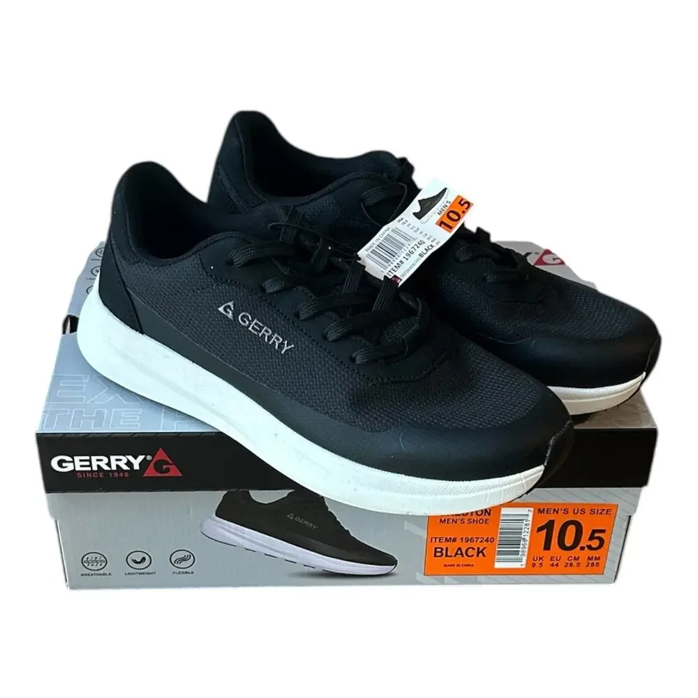 Gerry Men's Creston Shoe, Lightweight, Lace Up, Black, Size 10.5